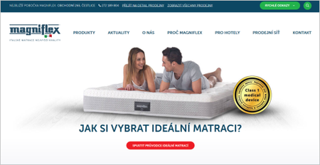 Nový web Magniflex Nový web Magniflex