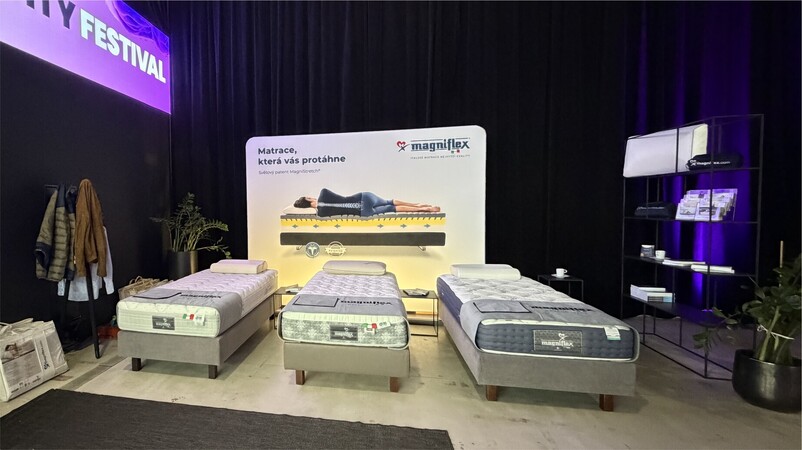 Spánek jako základ dlouhověkosti. Přijďte si ho zažít s Magniflex na Longevity Festivalu 2026.